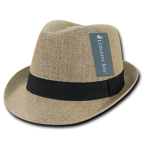 DECKY Jute Fedora Hat