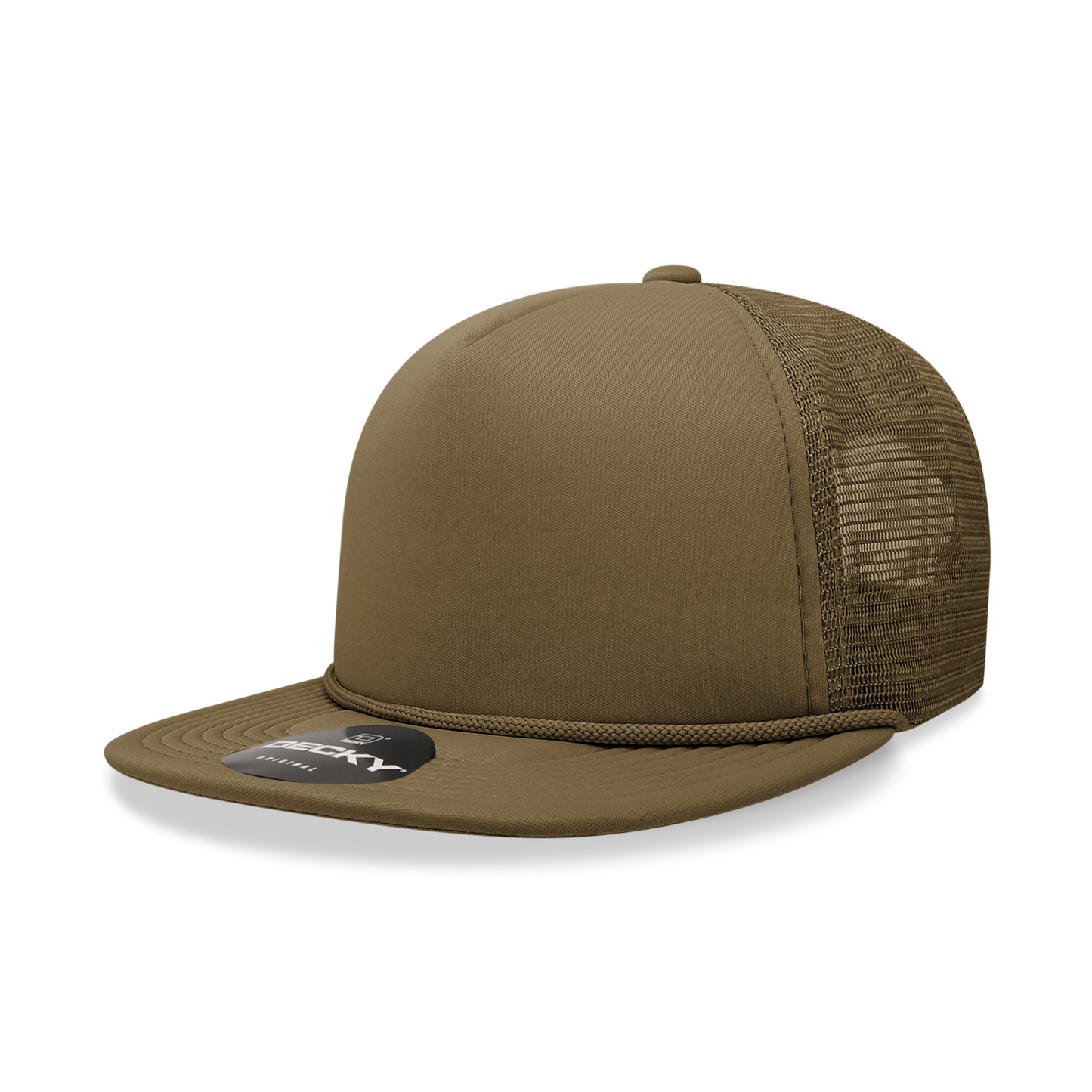 DECKY 5 Panel High Profile Structured Foam Trucker