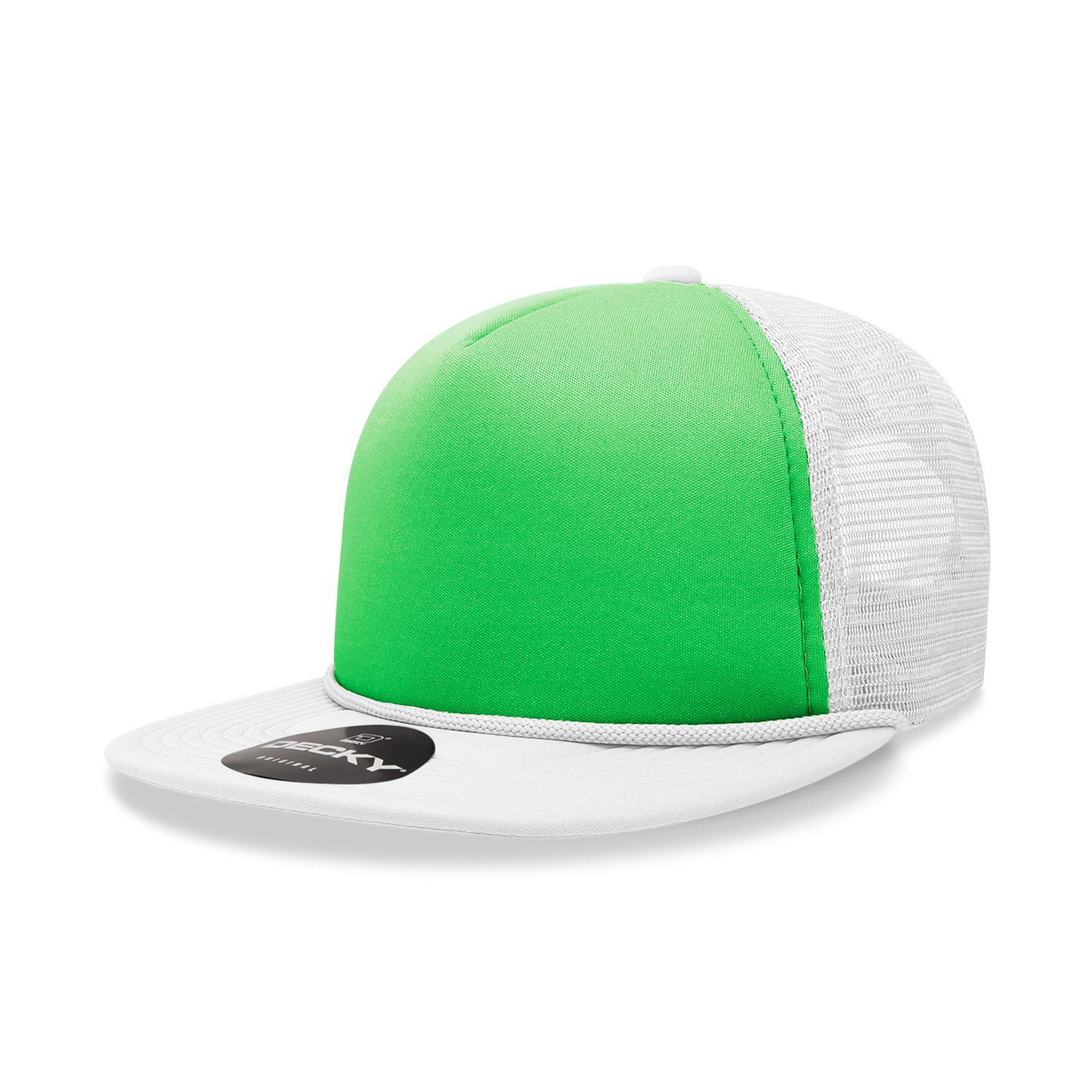 DECKY 5 Panel High Profile Structured Foam Trucker