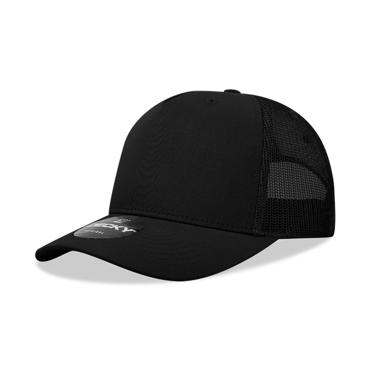 DECKY 5 Panel Mid Profile Structured Cotton Trucker