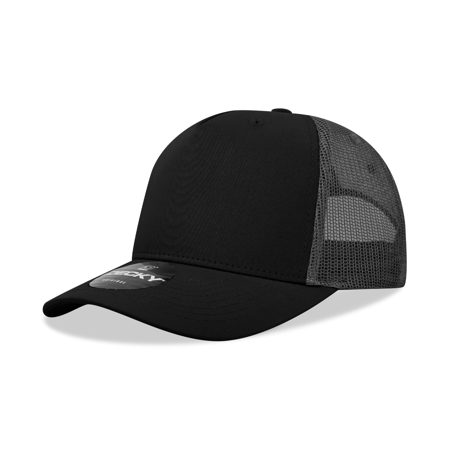 DECKY 5 Panel Mid Profile Structured Cotton Trucker