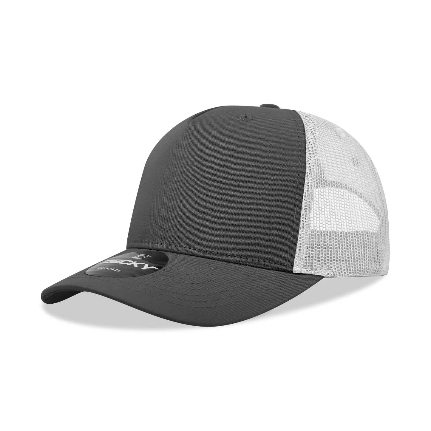 DECKY 5 Panel Mid Profile Structured Cotton Trucker