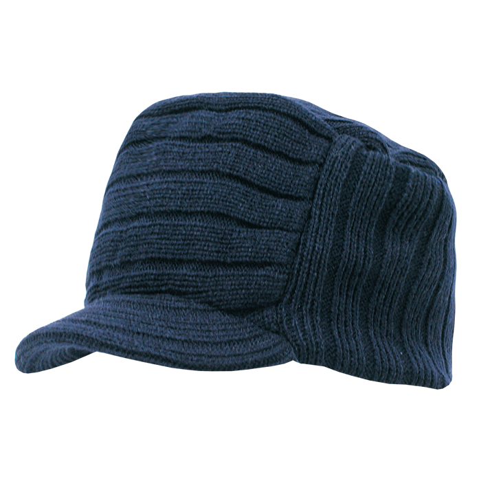 DECKY Knitted Flat Top Cap w / Visor