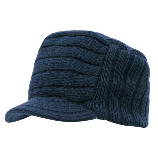 DECKY Knitted Flat Top Cap w / Visor