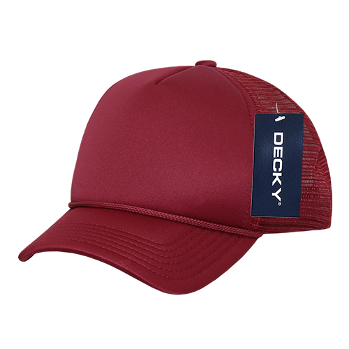 DECKY Youth 5 Panel Mid Profile Structured Foam Trucker