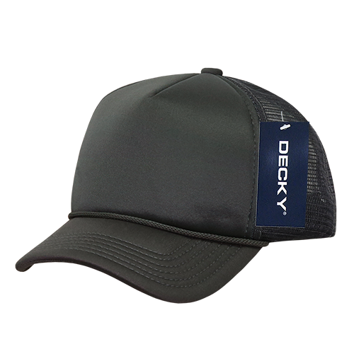 DECKY Youth 5 Panel Mid Profile Structured Foam Trucker