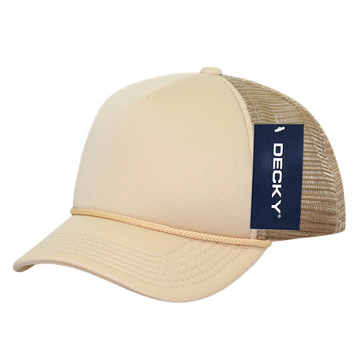 DECKY Youth 5 Panel Mid Profile Structured Foam Trucker