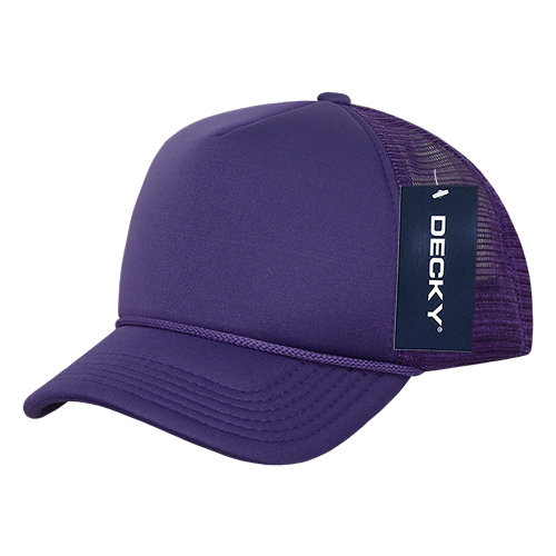 DECKY Youth 5 Panel Mid Profile Structured Foam Trucker