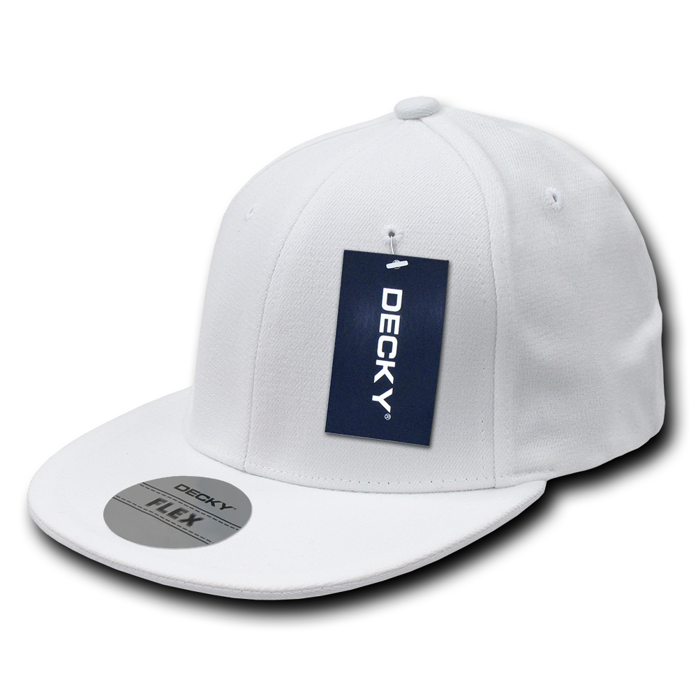 DECKY 6 Panel High Profile Structured Acrylic / Polyester Flex Cap